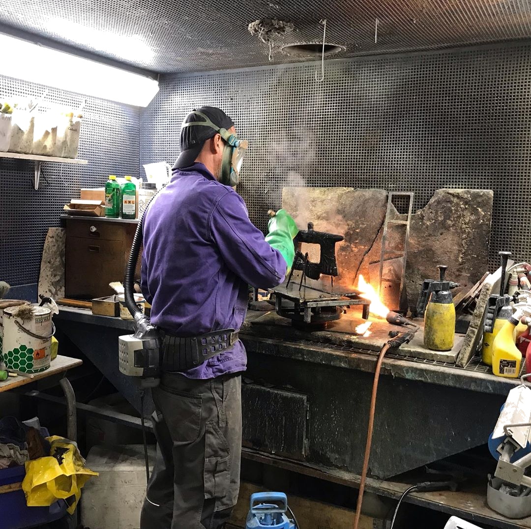 Bronzestøbning proces