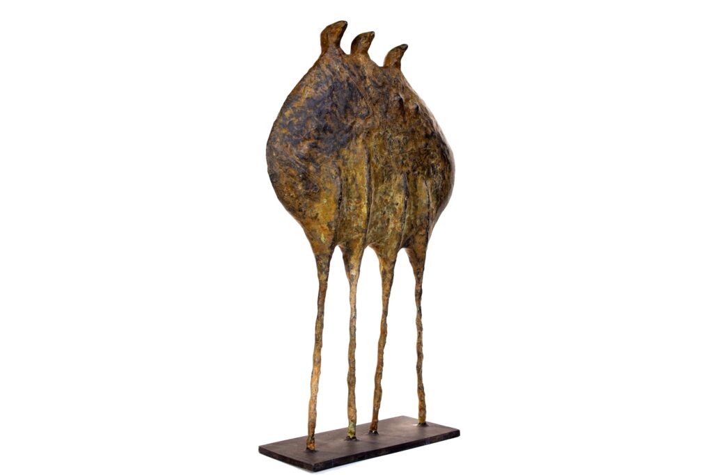 Bronzeskulpturer af Finn Borch udstillet